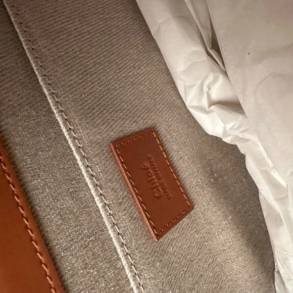 Tan Leather Chloe medium woody tote - Picture 8 of 11